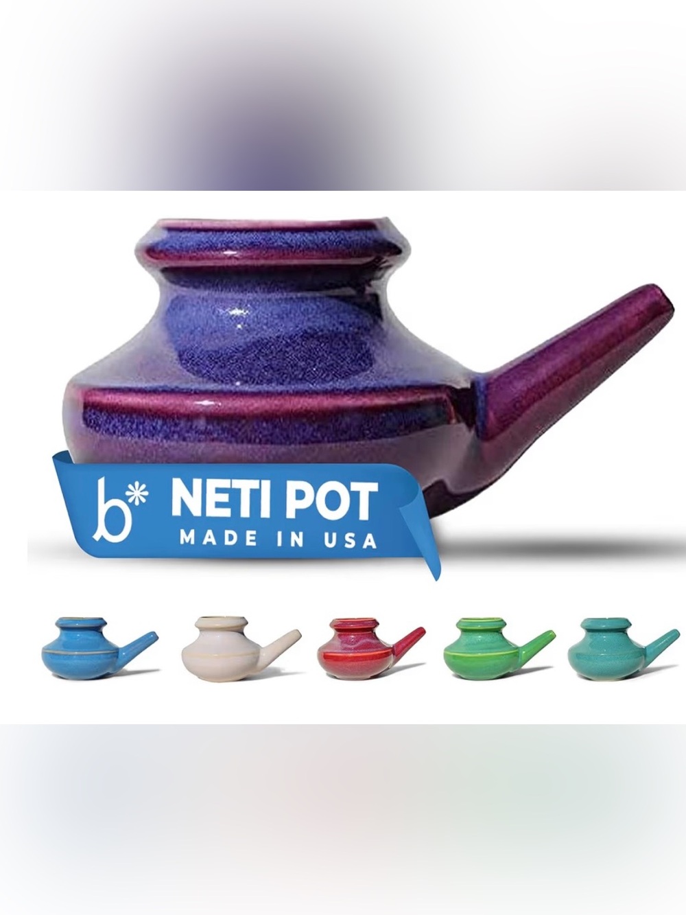 Baraka Handcrafted Ceramic Neti Pot